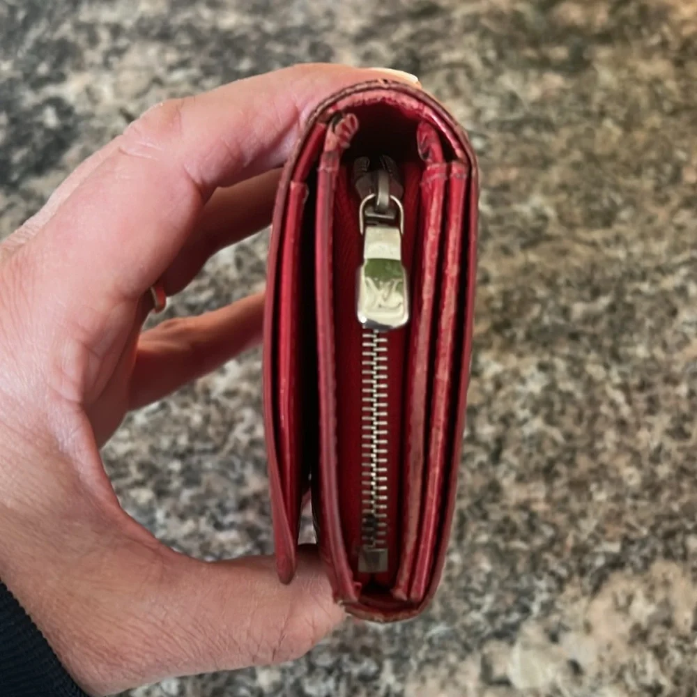 Louis Vuitton Epi Red Trifold Wallet